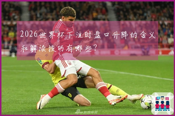 2026世界杯下注时盘口升降的含义和解读技巧有哪些?